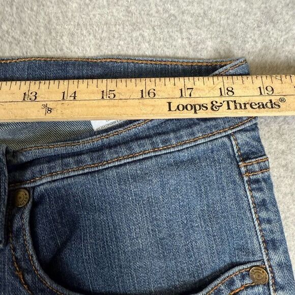 Cody James Mens Size 36x32 Straight Leg Denim Jeans Medium Wash Distressed Hem - Picture 4 of 11